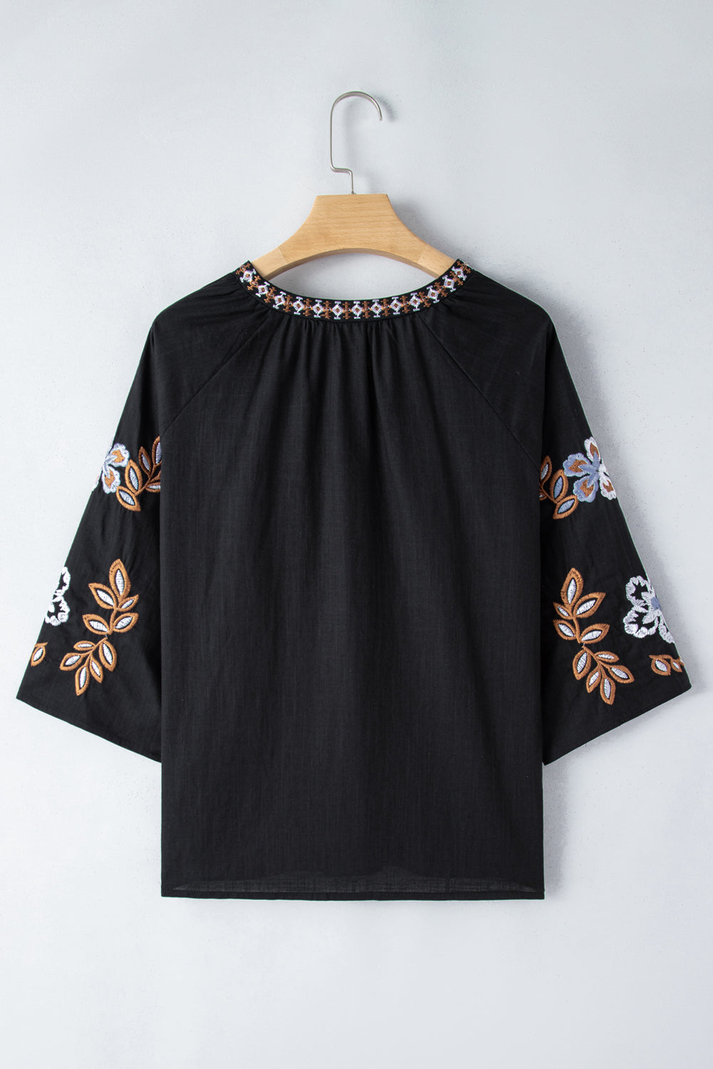 Classy Floral Embroidered Bohemian Blouse