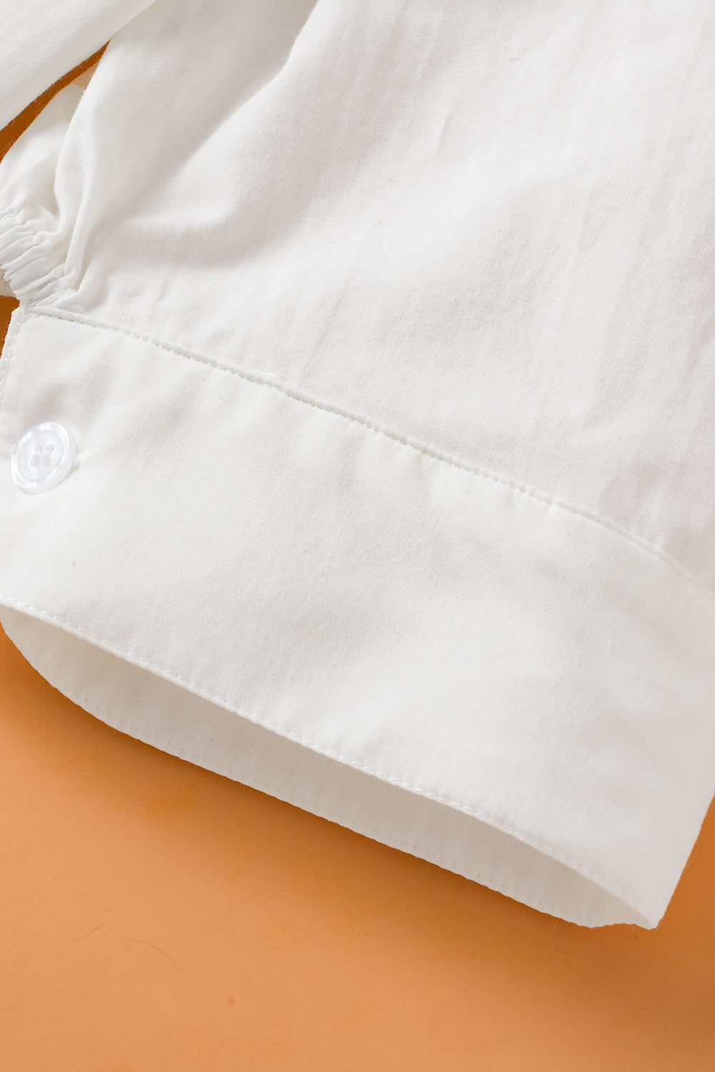 Simplicity Solid white Puff Sleeve Shirt