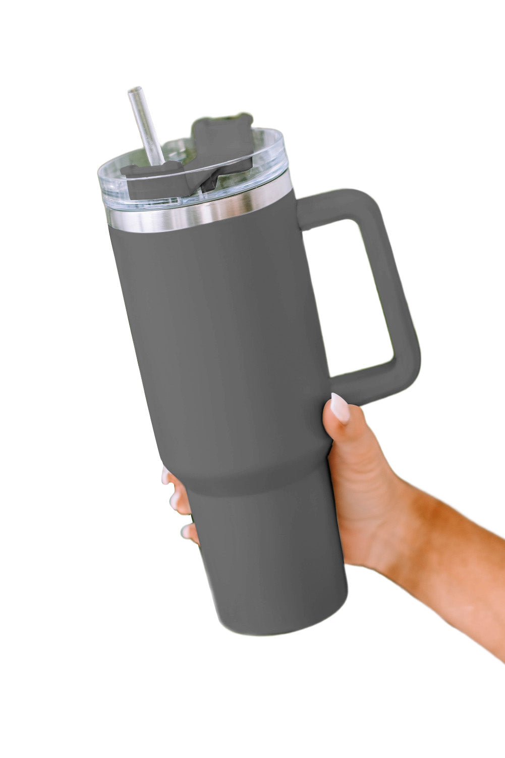 Green 304 Stainless Steel Insulated Tumbler Mug With Straw