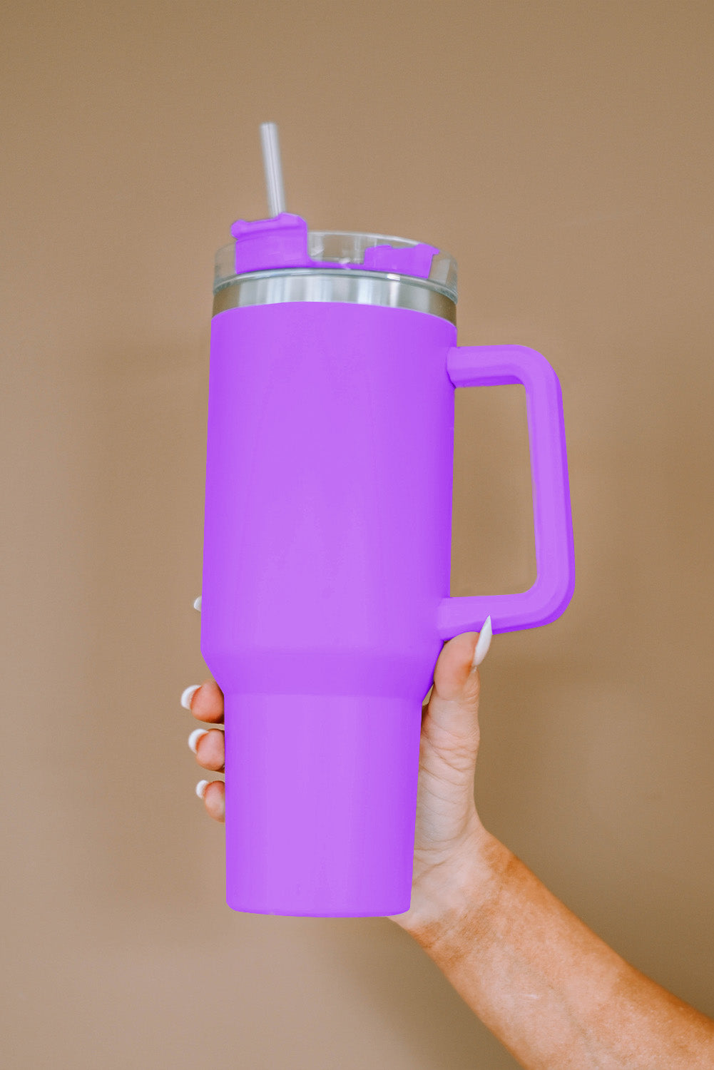 Green 304 Stainless Steel Insulated Tumbler Mug With Straw