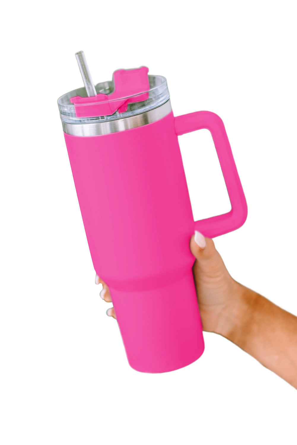 Green 304 Stainless Steel Insulated Tumbler Mug With Straw