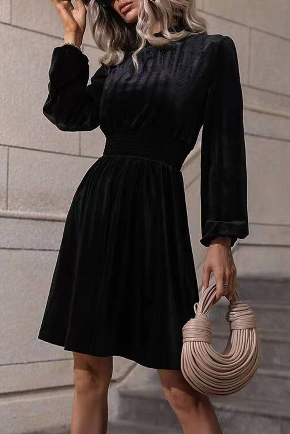 Smooth Instincts Velvet Dress