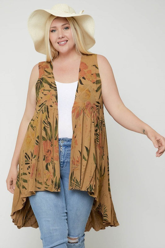 Let's Roll Sleeveless Cardigan