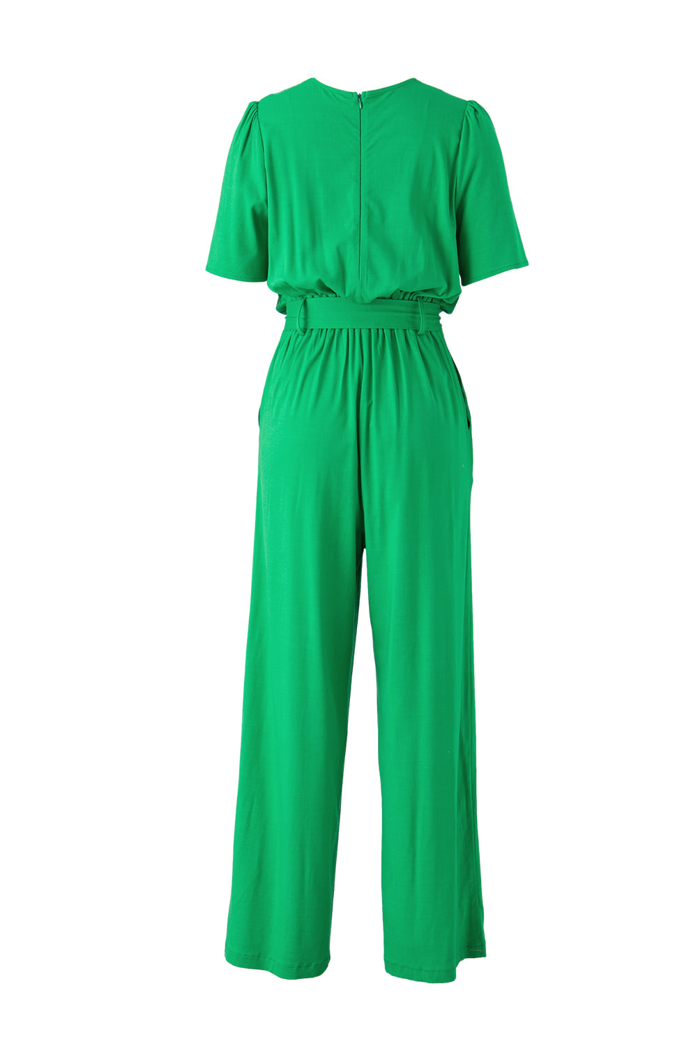 Money Green with Class Belted Jumpsuit