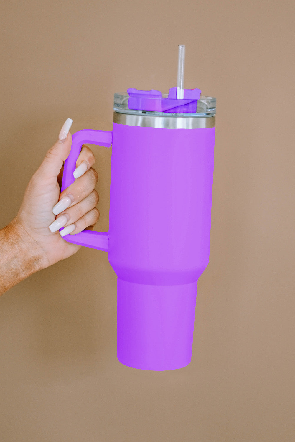 Green 304 Stainless Steel Insulated Tumbler Mug With Straw