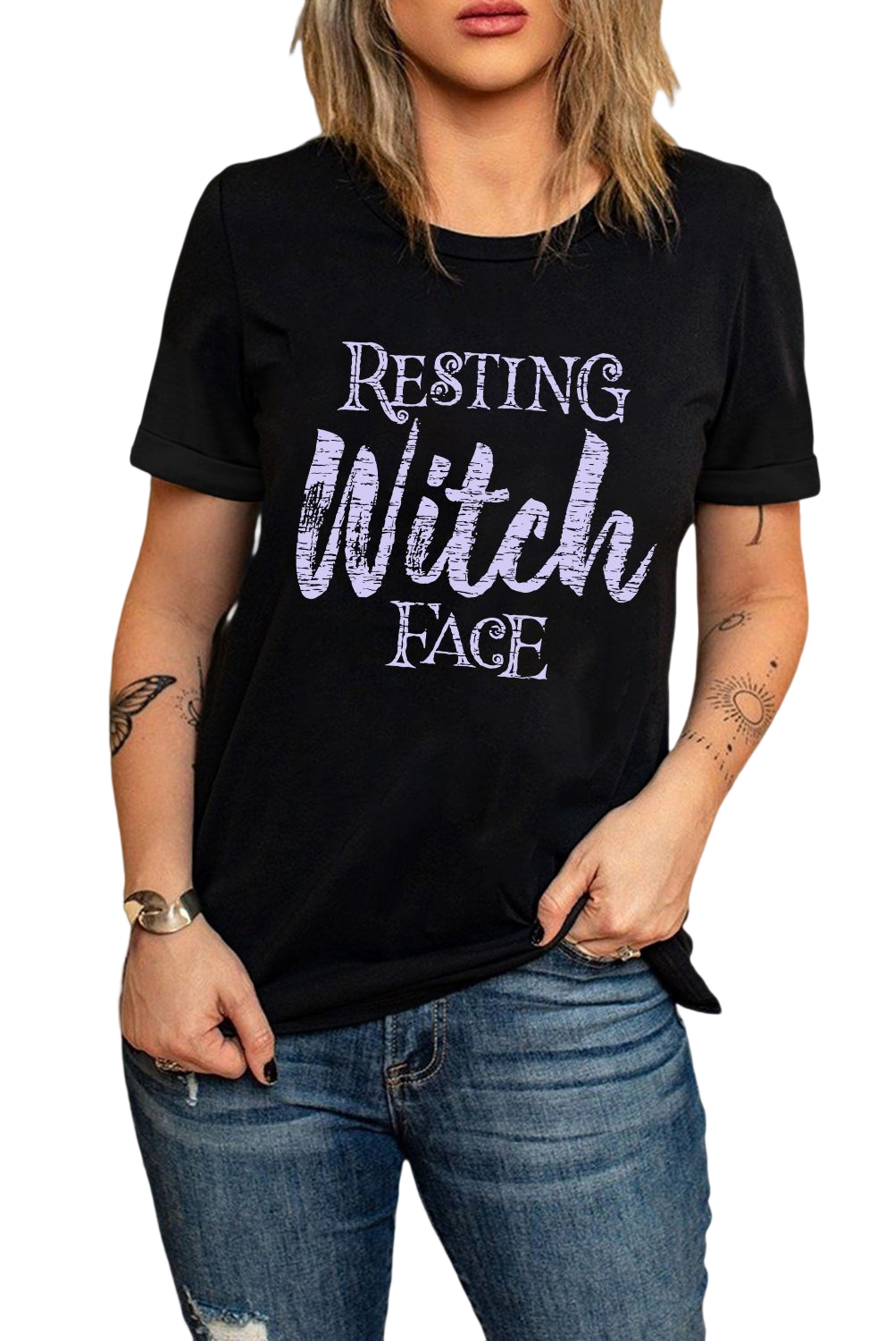 Resting Witch Face Graphic Tee