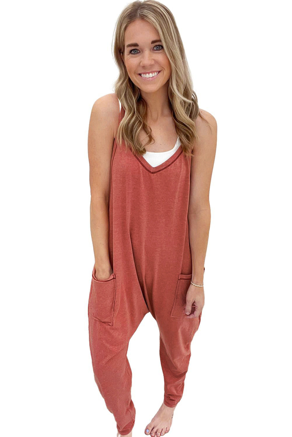 Loose Fit Harem Jumpsuit