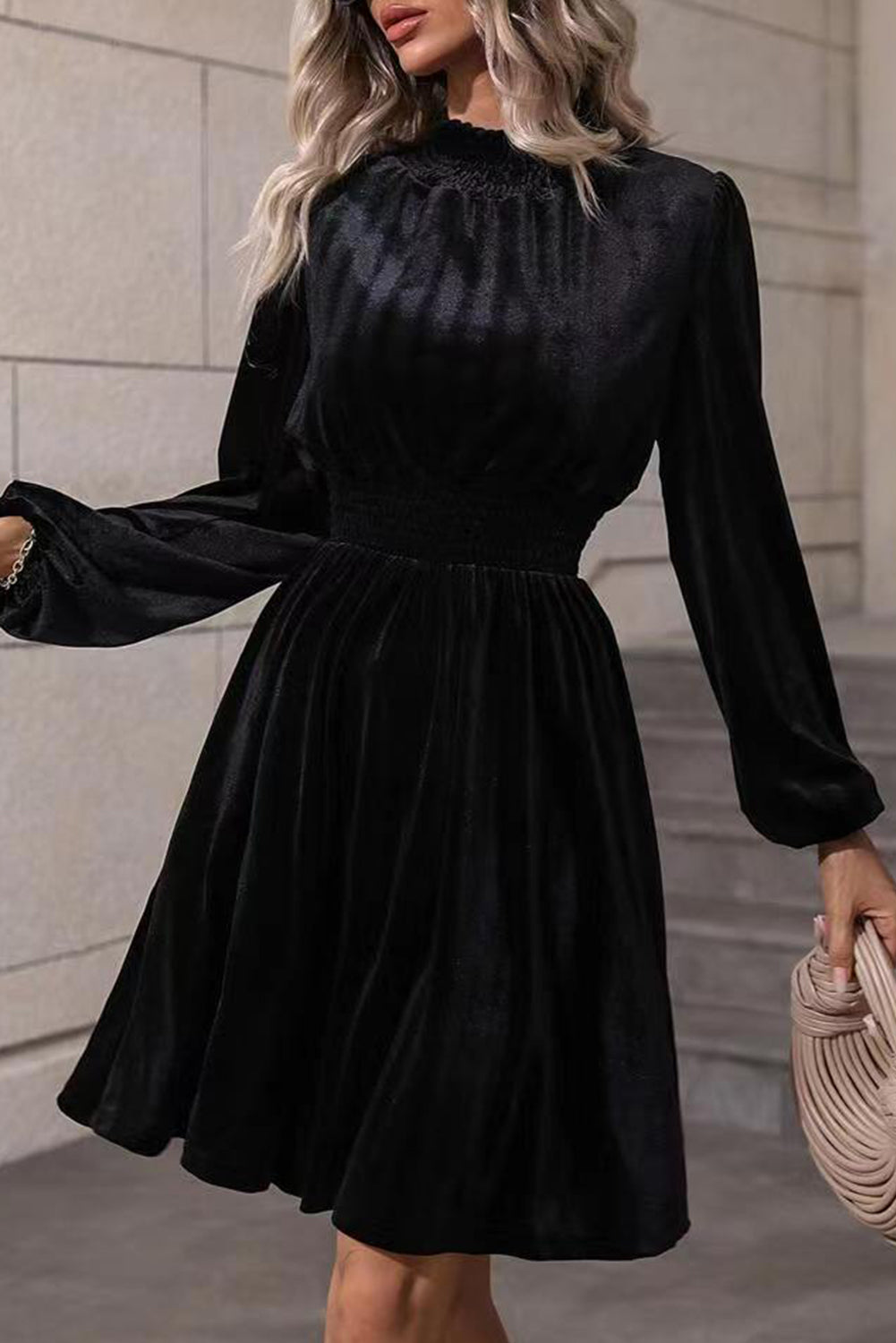 Smooth Instincts Velvet Dress